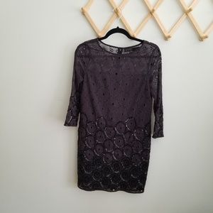 allsaints hand embellished dress